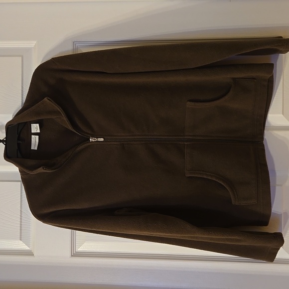 21. Kim Rogers Brown Fleece Jacket Size Medium - Picture 1 of 4